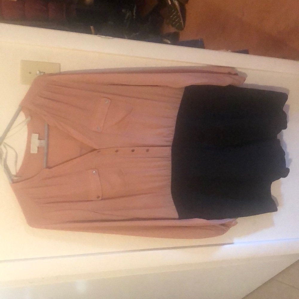 Romper Pink and Black